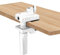 support micro pour perche et bras de micro - fixation stable pour lampes, écrans et micro perche (blanc)