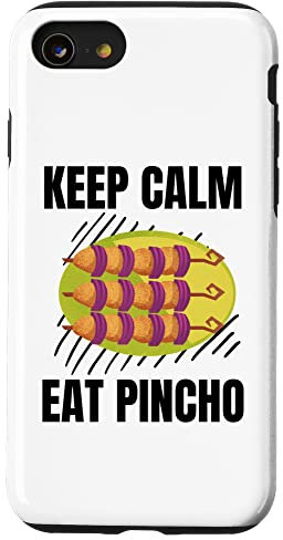 Mantener la calma comer pincho Vintage Grunge Pincho amante Carcasa para iPhone SE (2020) / 7 / 8