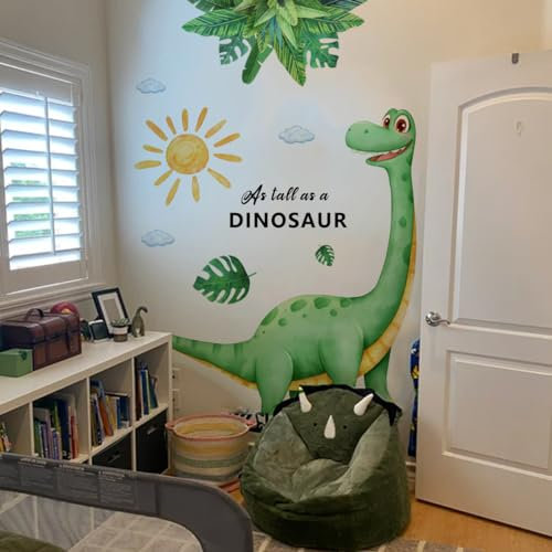 SHUCHING Pegatinas de Pared Dinosaurios Grandes, Vinilos Decorativos Acuarela, Adhesivos Pared para Habitación Infantiles Niño Bebé Niña