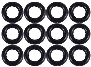 Masslla Schwarz 9 MM X 2.0 mm Rubber Dichtscheiben Oil Seal O Rings 12 PCS