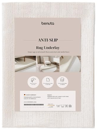 benuta Teppichunterlage - 150 cm rund - Antirutschmatte groß - Antirutschunterlage zuschneidbar - rutschfeste Antirutsch Unterlage für Teppich Wohnzimmer - Extra Rutschunterlage Underlay