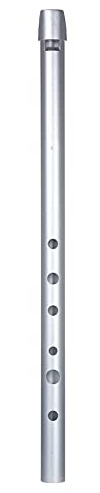 AMONIDA Irish Whistle Tin Penny Whistle – Klassisches 6-Loch-Flöten-Blasmusikinstrument für Anfänger und Experten – Tonart D, Aluminiumlegierung, 11,53 Zoll (Schlüssel von C)