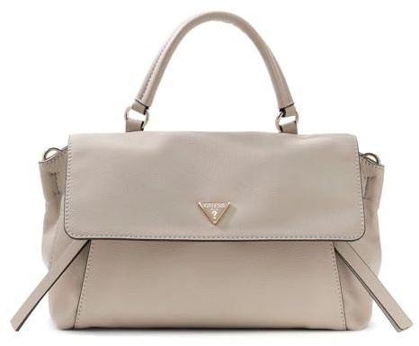 GUESS Umhängetasche Handtasche Devon Top Handle Flap Light Taupe beige
