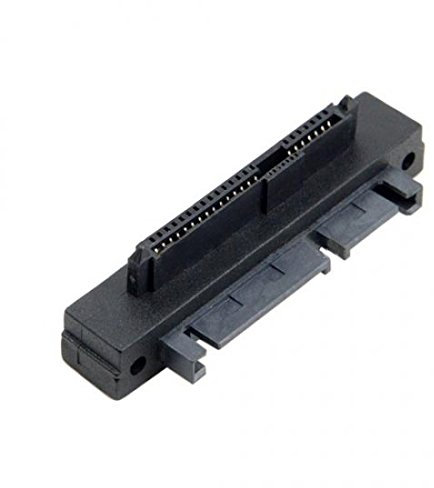 System-S Rechts gewinkelt SFF-8482 SAS 22 Pin zu 7Pin + 15 Pin SATA Adapter Festplatte RAID-Adapter