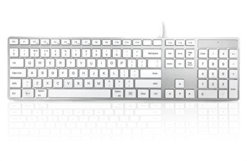 Accuratus 301 MAC - USB Full Size Apple Mac Multimedia Keyboard with Square Keys