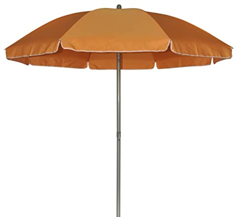 TrendLine Sonnenschirm orange Ø 180 cm UV-Schutz: 60+ Sonnenschutz Strandschirm