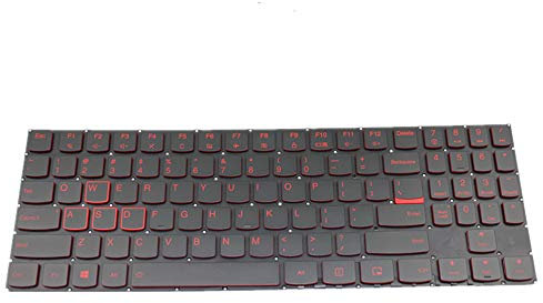 fqparts Replacement Teclado del Ordenador portátil para For Lenovo Legion Y530-15ICH Negro Versión en inglés de EE. UU.
