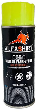 Farbspray Lack RAL 3104 Farben Bundeswehr Leuchtfarbe Gelb Neongelb #33839
