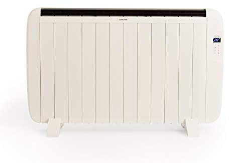 CREATE/WARM SLIM 2000W / Convecteur électrique Blanc/Avec Wifi, minuterie 24h, système de sécurité, basse consommation, jusqu’à 30 m², 100x58 cm