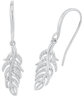 Amor Ohrhänger 925 Sterling Silber Damen Ohrschmuck, mit Zirkonia synth., 3 cm, Silber, Kommt in Schmuck Geschenk Box, 2022514