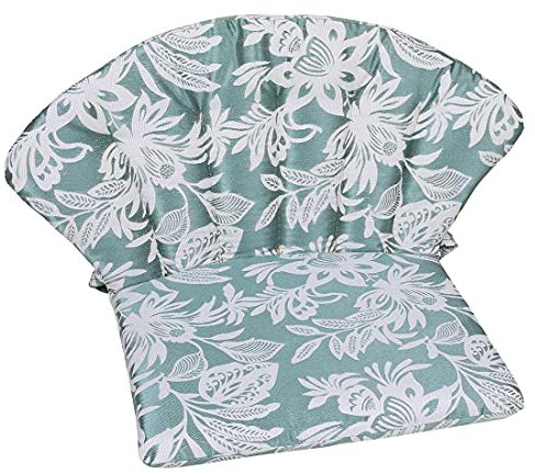 OUTLIV. Gartenstuhlauflage Elegance Niederlehner, 80% Baumwolle, 20% Polyester, Hoher Sitzkomfort, Passend für Elegance Stapelsessel, 42x40x4cm, Blumen