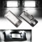 Beneges 2 Stück Fehlerfrei Xenon Weiß LED Kennzeichenleuchte Gehäuse Kompatibel mit 2001-2009 A3 A4 A6 A8 S3 S4 S6 S8 C6 Q7 RS4 RS6 Hintere Kennzeichenleuchten Lampe F1TZ-13550-A