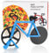 Cortador de Pizza para Bicicleta, Rueda de Corte de Acero Inoxidable, Bicicleta Cortador de Pizza, Cuchillo de Pizza con Revestimiento Antiadherente, para Accesorios Herramientas Utensilios Cocina