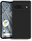 KRUSKY Liquid Silicone Case for Google Pixel 7a, Soft Gel Rubber Anti-scratch Shockproof Slim Full Body Protection Phone Case Cover Compatible with Google Pixel 7a (Black)