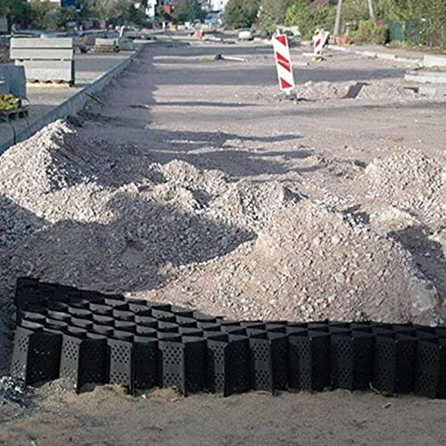 Grille de Gravier, allée en Grille de Gravier, stabilisateur de Sol de 2 Pouces/Maillage de Pavage de géogrille Durable avec Trous perméables, grilles de renforcement de