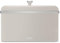 Tower T826130MSH Cavaletto Bread Bin with Removable Lid, Large Capacity, Durable Steel Body, Latte and Chrome