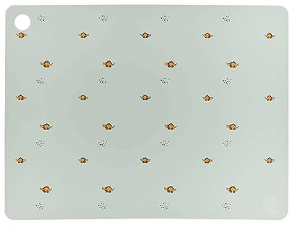 Tischset, Grün, aus Silikon, Höhe 0,2 x 45 x 34 cm