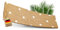 ElbFuchs® Fußmatte Kokos 75x25cm | Punkte weiß | [EXTRA LANGLEBIG & rutschfest] | Kokosmatte Fussmatte Aussen & Innen | Fußabtreter für Haustür
