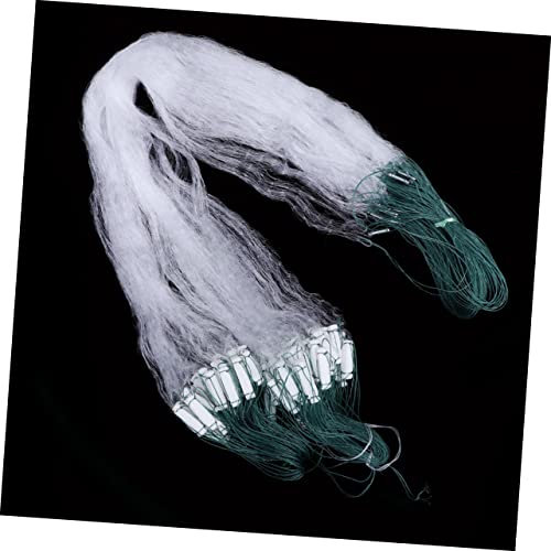 Yardwe 25m Fishing Gillnet Trap Long Monofilament Net Fine Mesh Fish Trap Net for Ponds for Carp Fishing