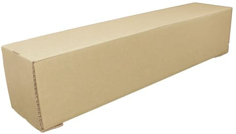 dimapax Versandhülsen selbstklebend Versandkarton lang und eckig - Karton Verpackung Versandhülse für Sonnenschirm, Teppich, Golfschläger, Ski & Rohre (10, 510x105x105 mm)