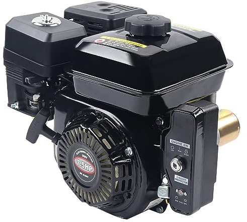 Motore a benzina, 7,5 CV, 4 tempi, avviamento elettrico, nero, in alluminio, 210 cc, 3600 giri/min, 0,95 galloni per go-kart, compressori, idropulitrici e altro ancora