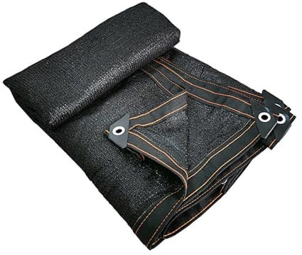 Filet d'ombrage avec œillets RéSistant Aux UV Couverture d'ombrage extérieure Noir pour Poulailler Jardin Plantes De Serre Fleurs Grange Patio Lawn(Taille:1mx1m)