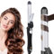 XINYUNXIN Curling Iron with Long Wand, Rotating Automatic Curling Iron, 13-Speed Temperature Adjustable, 30 Seconds Instant Heating, 1H Automatic Shut-Off, Anti-Scald, 110-240V Dual Voltage (C)