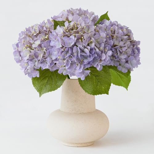 ZYTUYO Künstliche Hortensien mit langem Stiel, für Innen- und Außenbereich, Veranda, Wohnzimmer, Heimdekoration, Party, Hochzeit, Weihnachten, Tischdekoration, 50,8 cm, 4 Stück