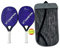 Dickly 2 Raquetas de Tenis de Playa, de Tenis de Playa, Agarre Antideslizante, Raqueta de Tenis de Playa con Bolsa de Almacenamiento para Parque, Patio, Azul