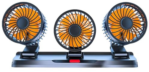 Ventilador De Coche Con Succión Automática - Ventilador De Coche USB Para Salpicadero | Ventilador De Viento Fuerte Ajustable De 3 Velocidades Para Carrito De Golf SUV Barco Camión Sedán Furgoneta