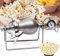 YIJIEHH Máquina De Palomitas De Maíz De Alta Presión con Asa - Estilo Vintage Nostalgia - Amplificador De Grano De Acero Inoxidable - Máquina De Palomitas Pequeña para El Hogar-268ml