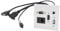 Prise Multimédia, Plaque Murale Multifonction Réseau USB HDMI VGA 3,5 Mm Audio RJ45, Prise de Panneau D'information Multimédia pour Maison, Hôtel, Bureau