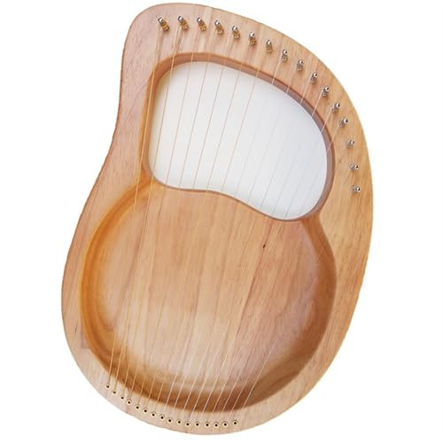 Anfänger harfe 16-saitige Vollmassivharfe Für Anfänger In Originalholzfarbe