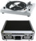 Stage Line DJP-104USB Plattenspieler Set, Direktantrieb, inklusive Case, USB-Schnittstelle, integrierter Vorverstärker, Headshell, Tonabnehmer, Slipmat, Silber, 430x115x350mm, 2.9kg