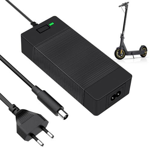 NAVESO Caricatore Monopattino Elettrico, 42V 2A Caricabatterie Scooter Elettrico per pour Xiaomi M365/Pro/Mi 3/1s, caricabatterie universale per Batteria al litio 36V