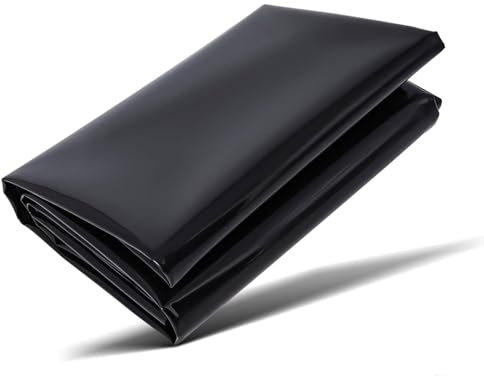 Bâche de bassin flexible de 0,5 mm durable pour bassin à poissons imperméable pour paysage, jardin, piscine, grande taille, 7 x 7,5 m