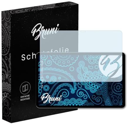 Bruni Schutzfolie kompatibel mit Peaq PET 10980 F628E Folie, glasklare Displayschutzfolie (2X)