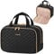Lifewit Reise Kulturtasche Damen, 10L Groß Wasserabweisende Kulturbeutel mit Nassfach, Tragbare Schminktasche Waschtasche Organizer für Make up, Zubehör, Shampoo, Oilettenartikel, Alltag, Schwarz