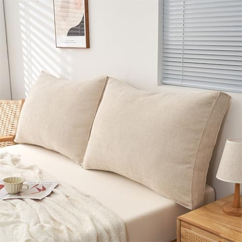 Cuscini Schienale Letto E Divano Cuscino Testiera Letto Singolo/Matrimoniale Removibile Cuscino da Parete Supporto Lombare Cuscino Schienale Cuscino per Testiera Divano(A,80x50/31x19in(1pc))