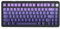 ATTACK SHARK X85 Gasket Mechanical Keyboard with Knob,75% Tri-Mode(BT5.0/2.4G/USB-C) Wireless Gaming Keyboard &Five-Layer Padding, RGB,5000mAh, Hot-Swappable Side Print PBT Keycaps(Purple Gradient)