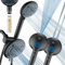 AquaCare Hochdruck-Duschkopf-Kombination mit integriertem Filter und Power-Wash, Reinigung von Wanne, Fliesen und Haustieren, entfernt Chlor, Blei und Giftstoffe aus dem Wasser, um Haut, Haare und