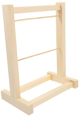 ibasenice Kleiderständer Für Puppen Miniatur-kleiderständer 20 cm Holzständer Zum Anziehen Von Puppen Und Präsentieren Von Kleidung