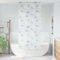 Wenjingqi 4014857 Duschrollo, Stoff, 90 x 240 cm, Breite 86 cm, Grau