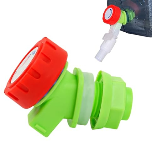 Wasserhahn für Wassertank, langlebiges Ventil für Fässer und Spender aus Kunststoff, einfach zu bedienender Griff | Behälter für Feuerstellen im Freien, Campingausrüstung, einfaches Wasservolumen und