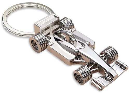 DALUJIE Schlüsselanhänger für Audi A3 8V S3 RS3 RS 3 S 2013-2019, Edelstahl Schlüsselanhänger für Auto Keyring Schlüsselanhänger Ersetzen Autoschlüsselanhänger,Silver