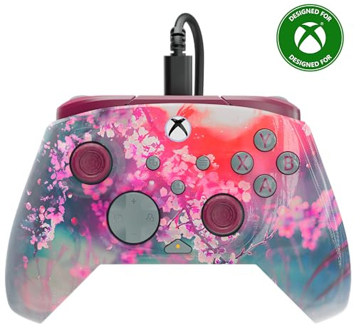 Turtle Beach Rematch Advanced Kyoto Bloom Controller da gaming con cavo – Con licenza per Xbox Series X e S, Xbox One e PC Windows – Design lenticolare cangiante