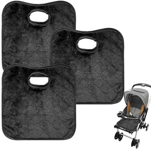 iuiiaii 3 Pcs Potty Baby Training Car Seat Protector, Car Seat Protector Potty Training Universal Suck Water Anti Seepage Liner Protectors For Toddler Baby Kids(Black)