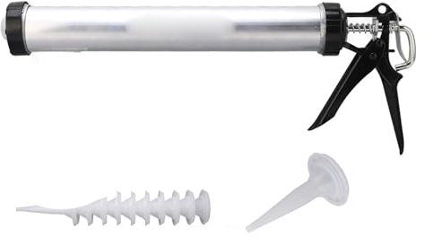 Risegun 1pc Aluminiumrohr Silikon -Kesselpistole 600 Ml Kesselstrom mit 10 Düsen