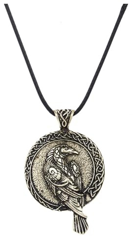 CERSLIMO Viking Gifts for Men - Norse Runes Bar/Circle Pendant Necklace Talisman Amulet Jewelry, Stainless Steel Viking Runes Necklace for Men Women