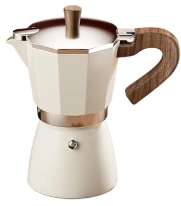 Generisch Moka-Kannen 150/300 ml, Vintage-Klassiker, Espressokanne aus Aluminium, Café-Zubehör, Wasserkocher, Latte-Kocher(150ML)